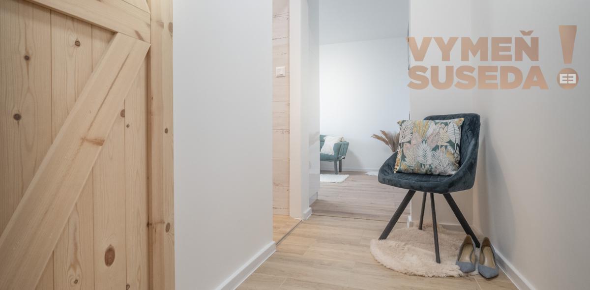VYMEŇ SUSEDA! - VÝNIMOČNÝ 2 IZB. ZREKONŠTRUOVANÝ EŠTE NEOBÝVANÝ BYT s LOGGIOU, VYHĽADÁVANÁ LOKALITA DÚBRAVKA, BUJNÁKOVA UL., BA IV.