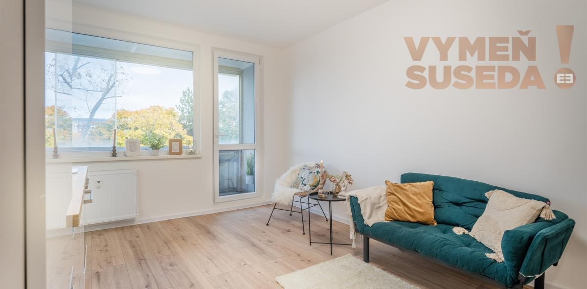 VYMEŇ SUSEDA! - VÝNIMOČNÝ 2 IZB. ZREKONŠTRUOVANÝ EŠTE NEOBÝVANÝ BYT s LOGGIOU, VYHĽADÁVANÁ LOKALITA DÚBRAVKA, BUJNÁKOVA UL., BA IV.