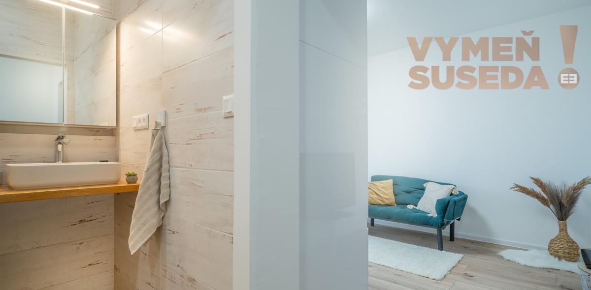 VYMEŇ SUSEDA! - VÝNIMOČNÝ 2 IZB. ZREKONŠTRUOVANÝ EŠTE NEOBÝVANÝ BYT s LOGGIOU, VYHĽADÁVANÁ LOKALITA DÚBRAVKA, BUJNÁKOVA UL., BA IV.