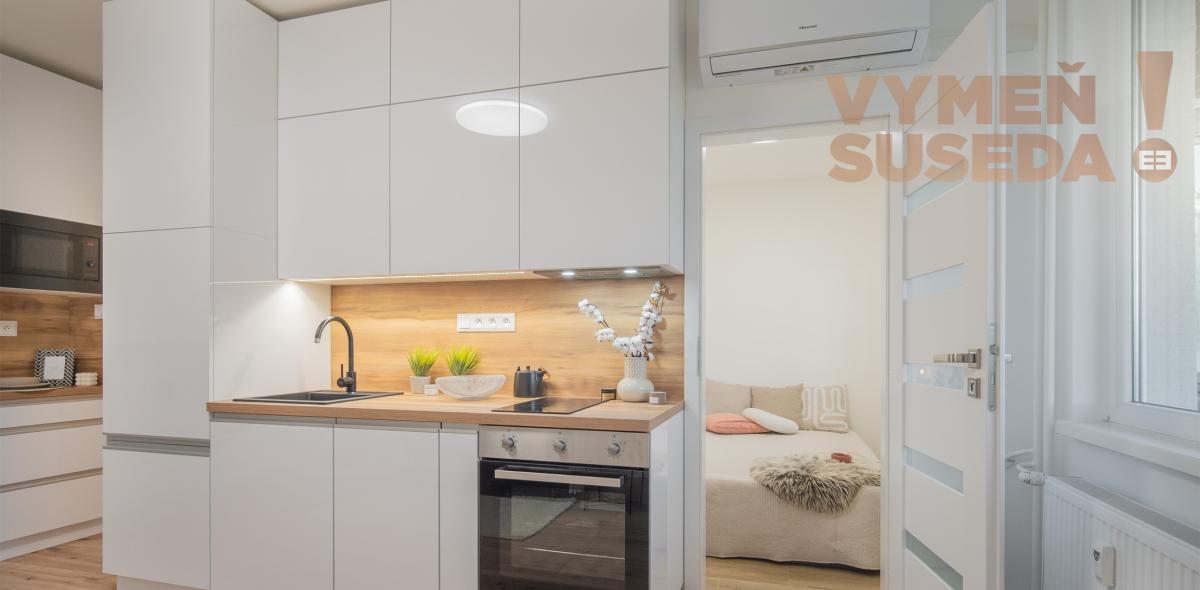 VYMEŇ SUSEDA! - VÝNIMOČNÝ 2 IZB. ZREKONŠTRUOVANÝ EŠTE NEOBÝVANÝ BYT s LOGGIOU, VYHĽADÁVANÁ LOKALITA DÚBRAVKA, BUJNÁKOVA UL., BA IV.