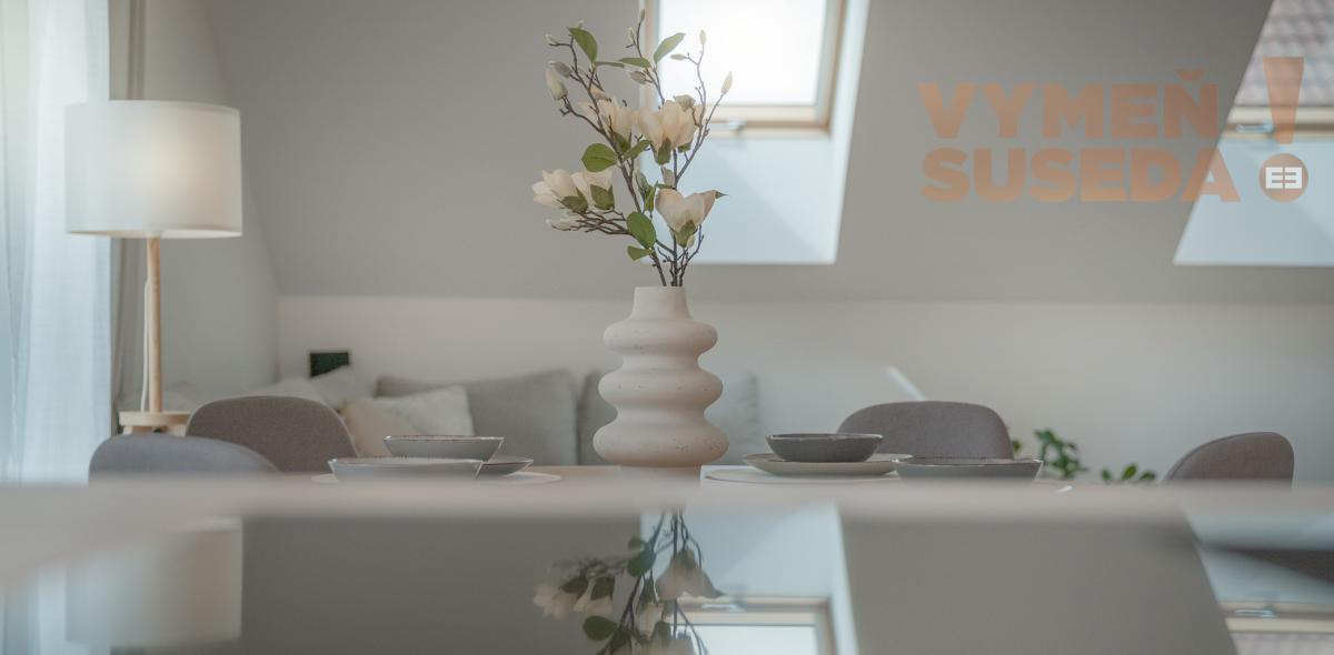 VYMEŇ SUSEDA! - Výnimočný, 4 izb. byt s terasou, vysokými stropmi, pozemkom, zariadený vo vysokom štandarde, NOVOSTAVBA, LOZORNO.