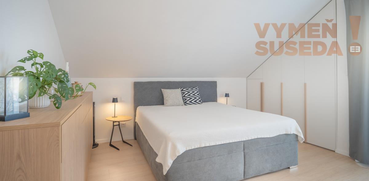 VYMEŇ SUSEDA! - Výnimočný, 4 izb. byt s terasou, vysokými stropmi, pozemkom, zariadený vo vysokom štandarde, NOVOSTAVBA, LOZORNO.