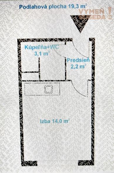 PRENAJATÉ! – Garsónka vo vyhľadávanej lokalite /19,30 m2/ - Bratislava /Čmelíkova ulica/