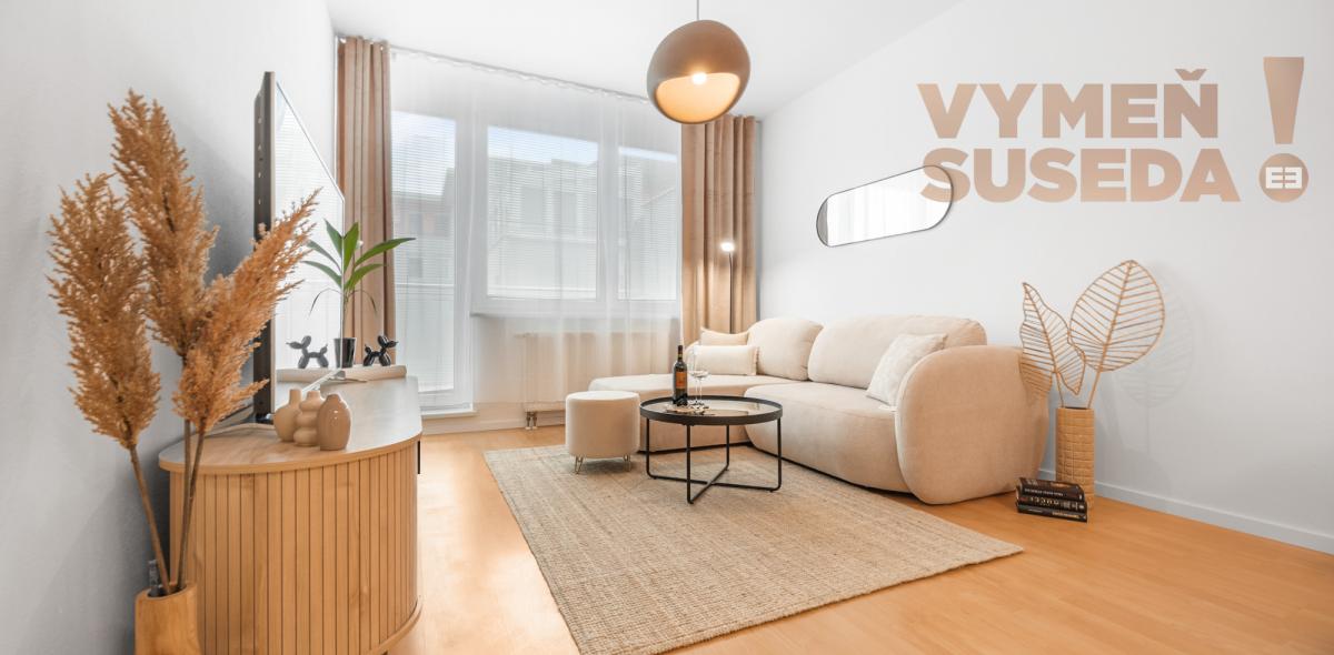 VYMEŇ SUSEDA! - PONÚKAME NA PRENÁJOM KOMPLETNE ZARIADENÝ 2 IZB. BYT S BALKÓNOM VO VYHĽADÁVANEJ LOKALITE KARLOVÁ VES