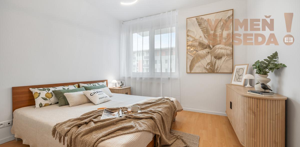 VYMEŇ SUSEDA! - PONÚKAME NA PRENÁJOM KOMPLETNE ZARIADENÝ 2 IZB. BYT S BALKÓNOM VO VYHĽADÁVANEJ LOKALITE KARLOVÁ VES