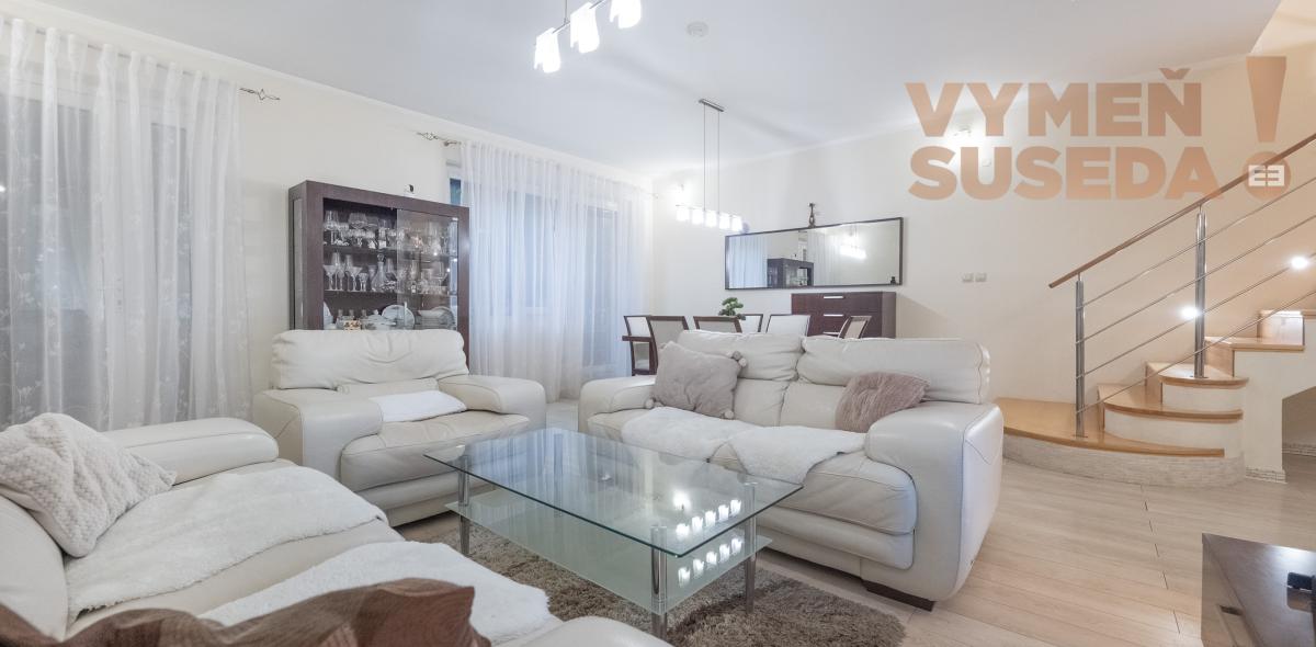 VYMEŇ SUSEDA – KRÁSNY 7 IZB. BYT 380 m2 SO ZÁHRADOU A VLASTNOU GARÁŽOU, DUNAJSKÁ STREDA - CENTRUM.