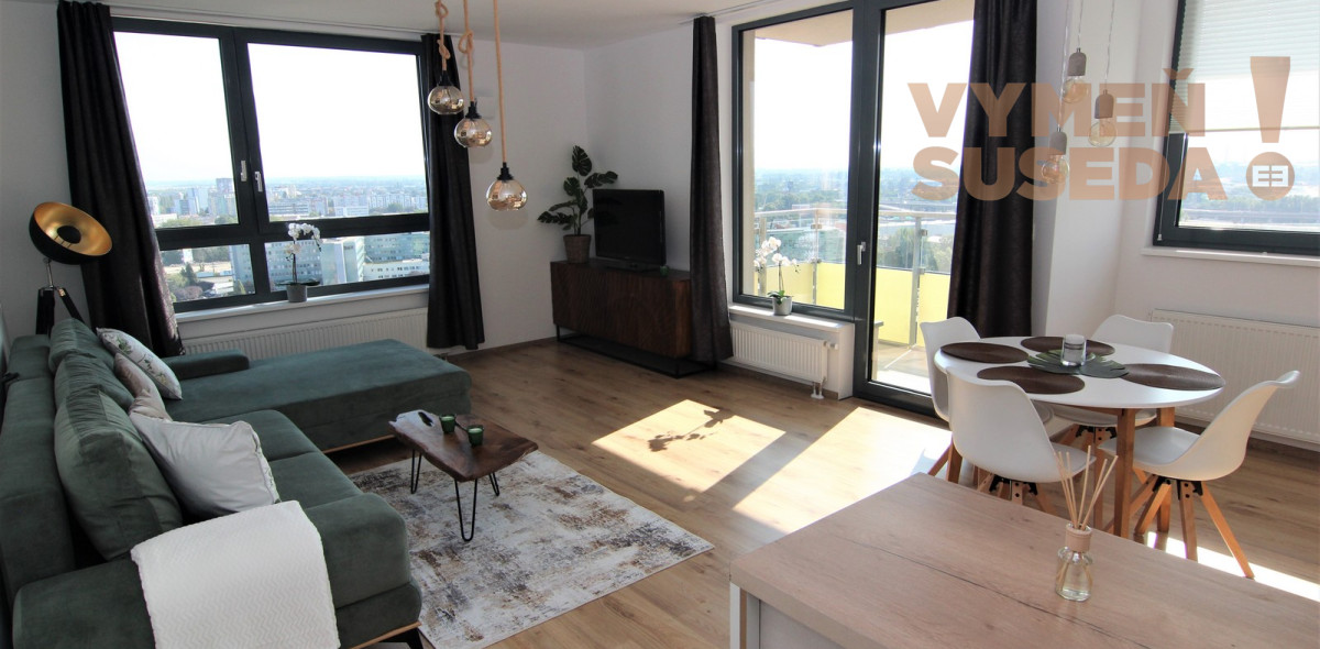 VYMEŇ SUSEDA! - JEDINEČNÝ 3 IZB. BYT S DVOMA BALKÓNMI A KRÁSNYM VÝHĽADOM, GARÁŽ+PIVNICA, NOVOSTAVBA, NIVY