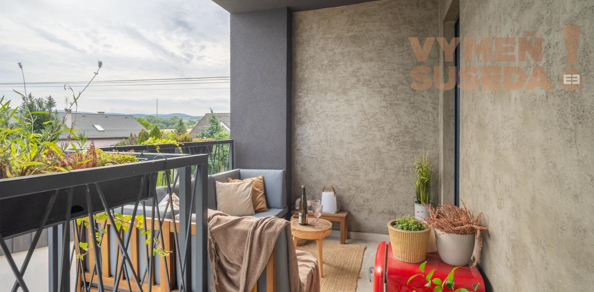 VYMEŇ SUSEDA! - Výnimočný, 4 izb. byt s terasou, vysokými stropmi, pozemkom, zariadený vo vysokom štandarde, NOVOSTAVBA, LOZORNO.