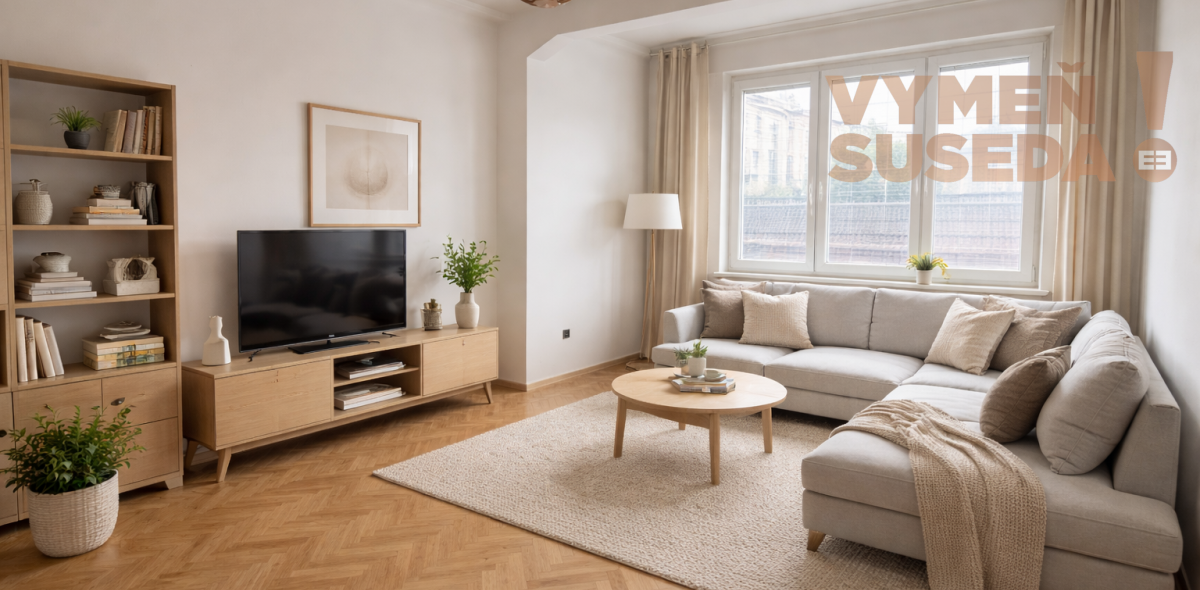 VYMEŇ SUSEDA! - Výnimočný  4-izbový byt v Ružinove s dvoma loggiami – Martinčekova ulica.