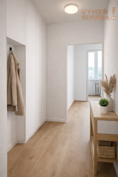 VYMEŇ SUSEDA! - Výnimočný  4-izbový byt v Ružinove s dvoma loggiami – Martinčekova ulica.