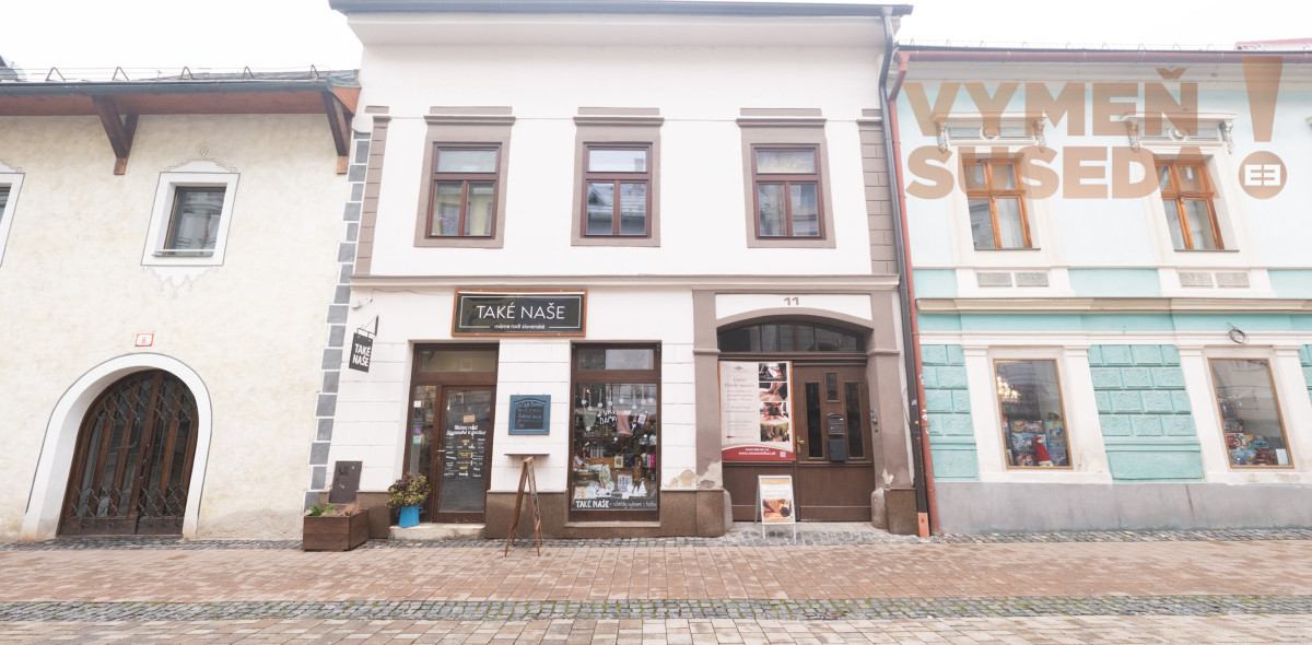 ESTATE INVEST – Exkluzívna investičná nehnuteľnosť o výmere 1000m2 s luxusným veľkometrážnym bytom v centre mesta Banská Bystrica