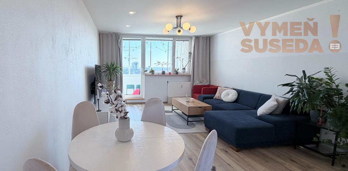 VYMEŇ SUSEDA! - Prenájom 4 - izbový byt, 2x walk-in šatník, 2 kúpeľne, klimatizácia BA Nivy – Palkovičova ulica.