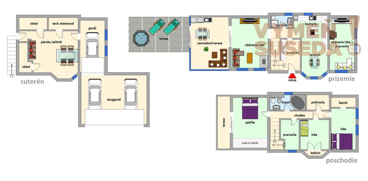VYMEŇ SUSEDA! – PONÚKAME NA PREDAJ VÝNIMOČNÝ 6 IZB. RODINNÝ DOM, ŠENKVICE
