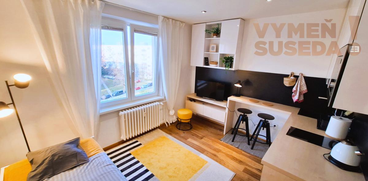 VYMEŇ SUSEDA! - Garsónka vo vyhľadávanej lokalite s výmerou 19,14m2, BA Nivy – Martinčeková ul.