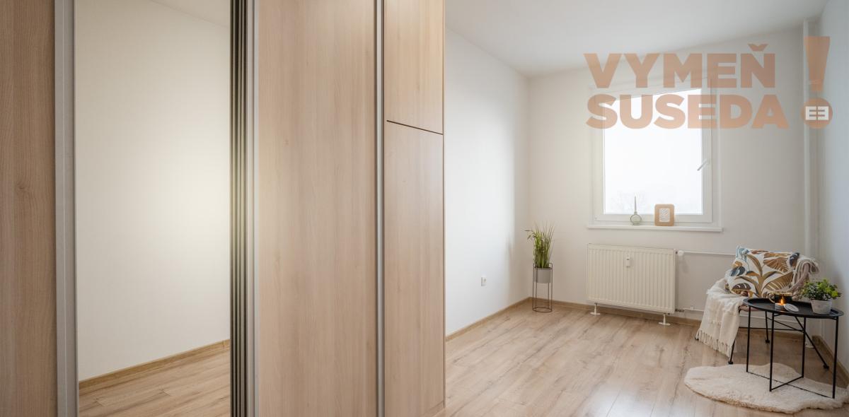 VYMEŇ SUSEDA! – KOMPLETNE ZREKONŠTRUOVANÝ 2 IZB. BYT S LOGGIOU A PARKOVACÍM MIESTOM, VLČIE HRDLO, BRATISLAVA II, RUŽINOV.