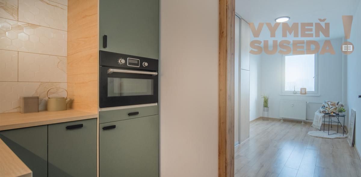 VYMEŇ SUSEDA! – KOMPLETNE ZREKONŠTRUOVANÝ 2 IZB. BYT S LOGGIOU A PARKOVACÍM MIESTOM, VLČIE HRDLO, BRATISLAVA II, RUŽINOV.