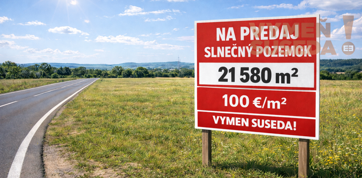 VYMEŇ SUSEDA! - VÝNIMOČNÝ INVESTIČNÝ POZEMOK, REKREAČNÁ ZÓNA S VEĽKÝM POTENCIÁLOM, V OBCI DUNAJSKÁ LUŽNÁ