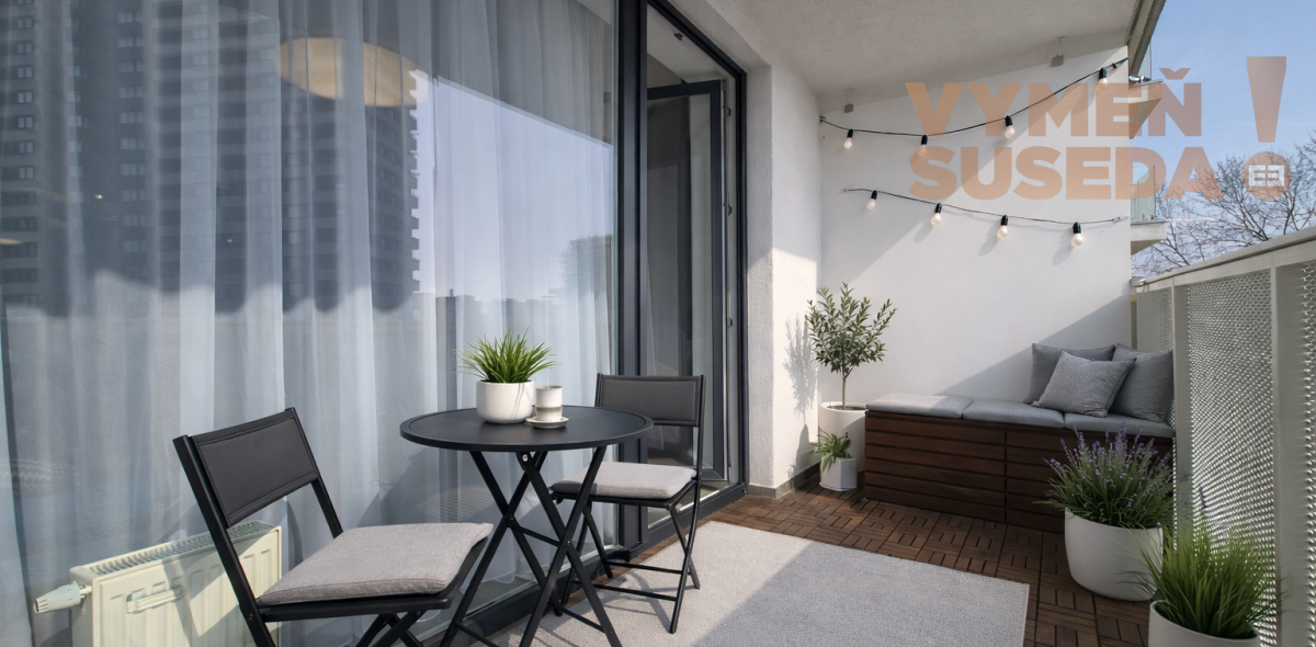 VYMEŇ SUSEDA! - Výnimočný, 3 izb. zariadený byt s terasou a parkovaním, s úžasným výhľadom na Bratislavu, Lužná ul., BA V.