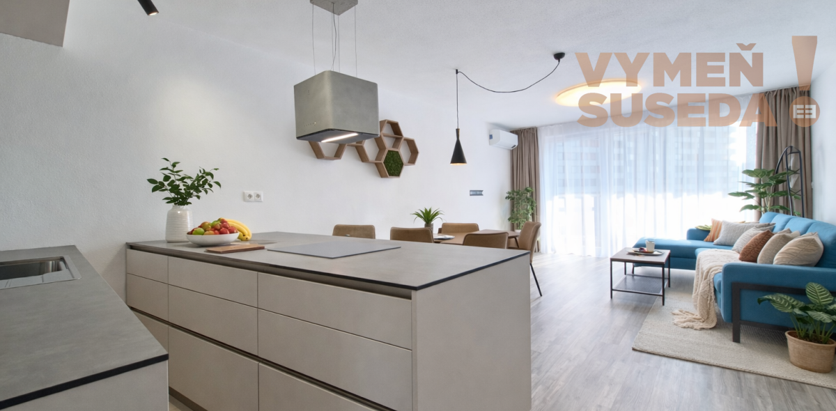 VYMEŇ SUSEDA! - Výnimočný, 3 izb. zariadený byt s terasou a parkovaním, s úžasným výhľadom na Bratislavu, Lužná ul., BA V.