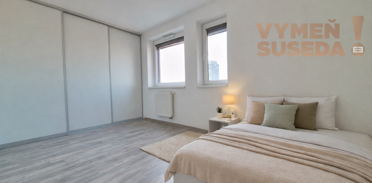 VYMEŇ SUSEDA! - Výnimočný, 3 izb. zariadený byt s terasou a parkovaním, s úžasným výhľadom na Bratislavu, Lužná ul., BA V.