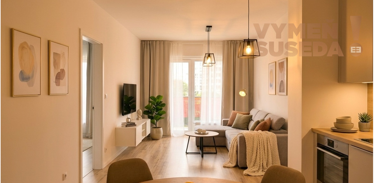 VYMEŇ SUSEDA! – VÝNIMOČNÝ 2 IZB. ZARIADENÝ BYT S BALKÓNOM, PET FRIENDLY, JARABINKOVÁ, BA II, RUŽINOV.