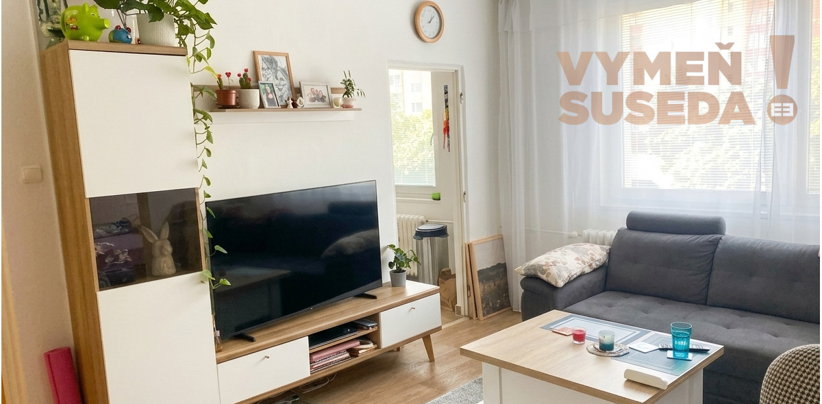 VYMEŇ SUSEDA! ŠTÝLOVÝ - KOMPLETNE ZARIADENÝ 2,5-IZBOVÝ BYT - BRATISLAVA - DÚBRAVKA - BA IV.