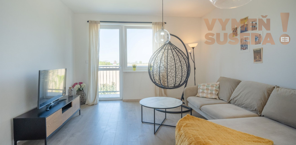 VYMEŇ SUSEDA! – Výnimočný 2 izbový byt s balkónom v novostavbe s parkovacím státim, Hamuliakovo.