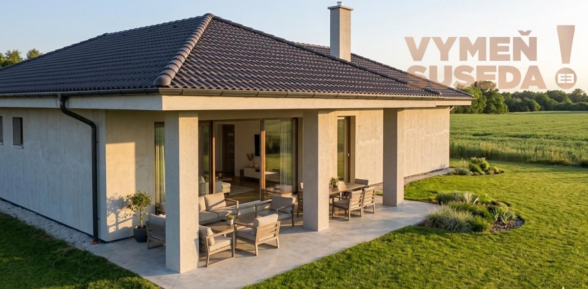 VYMEŇ SUSEDA! – MODERNÁ NOVOSTAVBA 4-IZBOVÉHO RODINNÉHO DOMU S TERASOU, DRAHOVCE