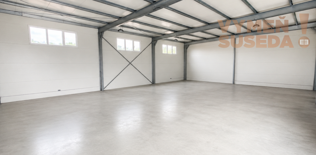 VYMEŇ SUSEDA! - Komerčná hala 120m2 na prenájom, Rovinka.