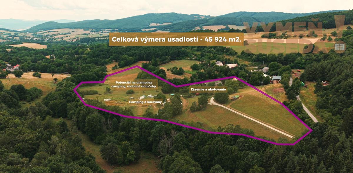 Predaj zabehnutého vidieckeho rezortu s ubytovaním, kempom a mimoriadnym potenciálom pre rozvoj | Modrá Farma