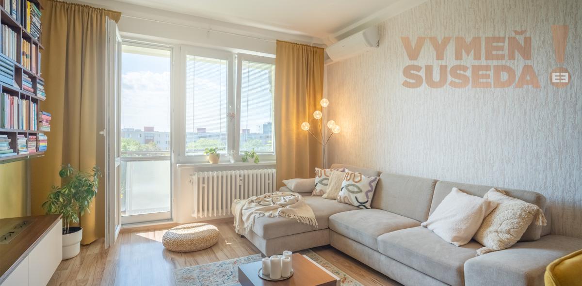 VYMEŇ SUSEDA! – KOMPLETNE ZREKONŠTRUOVANÝ 3 IZB. BYT S LOGGIOU, ZIMNÁ ULICA, BRATISLAVA II, RUŽINOV