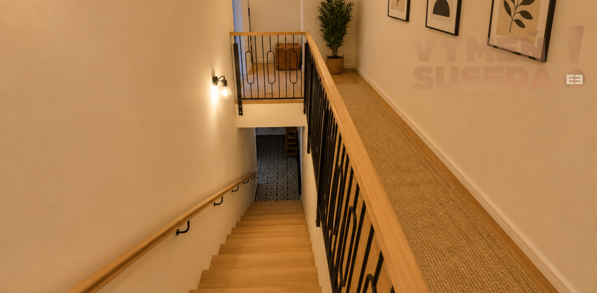 VYMEŇ SUSEDA! – VÝNIMOČNÝ KOMPLETNE ZARIADENÝ 4 IZB. MEZONET, TERASA, 154.03m2, KUKLOVSKÁ UL., BA IV.