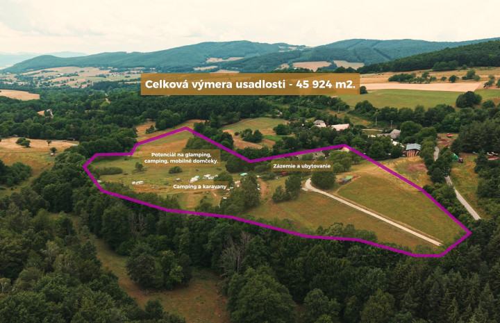 Predaj zabehnutého vidieckeho rezortu s ubytovaním, kempom a mimoriadnym potenciálom pre rozvoj | Modrá Farma