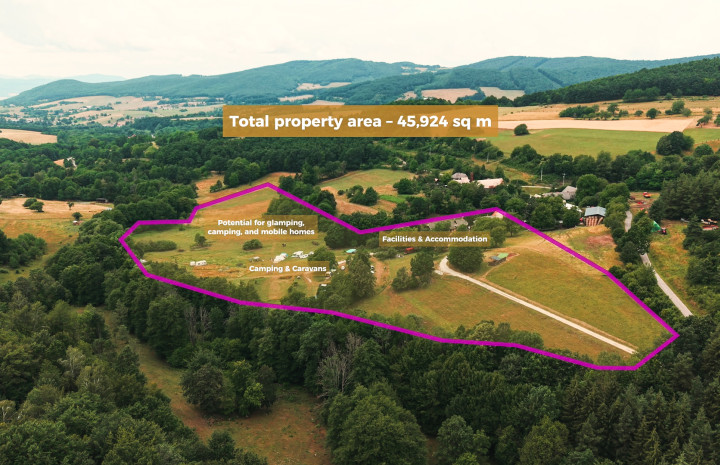 Sale of Established Country Resort Modrá Farma | Lodging, Campsite & Huge Investment Potential
